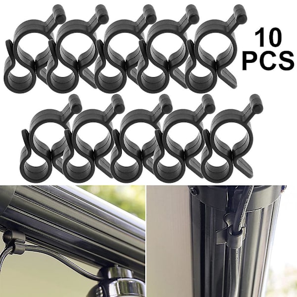 10 stk. Camping Marquee Hooks Clips Rv Telthængere Lette Hængere
