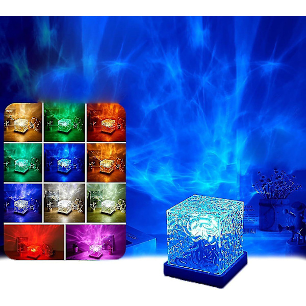 Nordlys Lampe, Healixo Lys, Halolume Lampe, Waveqube Bølge Lampe