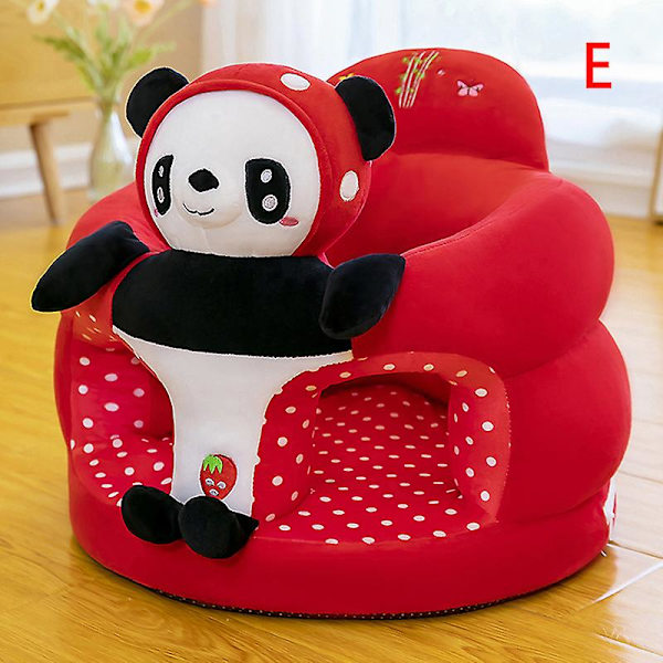 1 kpl Vauvan oppimistuoli, sohvanpäällinen, piirretty kuvio, pehmustettu tukituoli, lelut 1 Pc Red