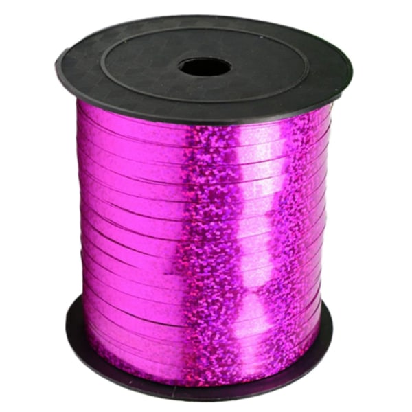 250 meter krøllet bånd, krøllet, skinnende metallisk rulle til gaveindpakningsbånd til fest, kunst, håndværk, dekoration, blomsterhandler, blomsterdekoration Rose Red