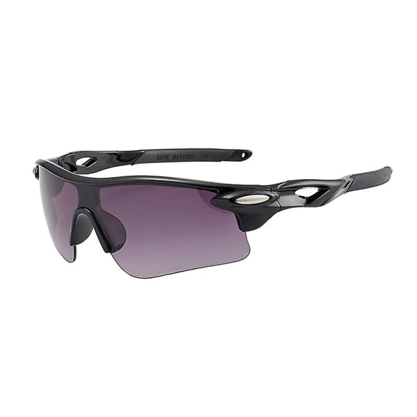 Polariserte Sportssolbrillerfor Menn Kvinner Sykling Løping Kjøring Fiskebriller Bright black frame double gray