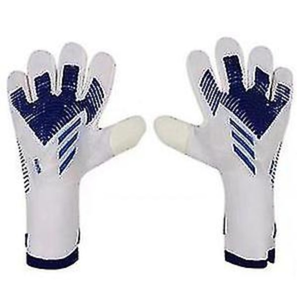 Professionelle silikonegummi vandtætte skridsikre handsker latex voksne børn fodboldmålmandshandsker #1 10 white