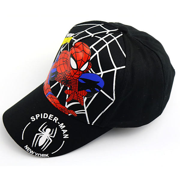 Spiderman tegneserie baseball kasket, ny stil børnehat til drenge i forår og sommer, hip-hop solhat Cloth E