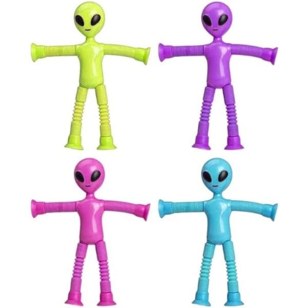 Sugkopp Teleskoprör Alien Olika Former Stretchig Rör Alien Pedagogisk Dekompressionsleksak För Vuxna Barn Teleskoprör Leksak Without Lights