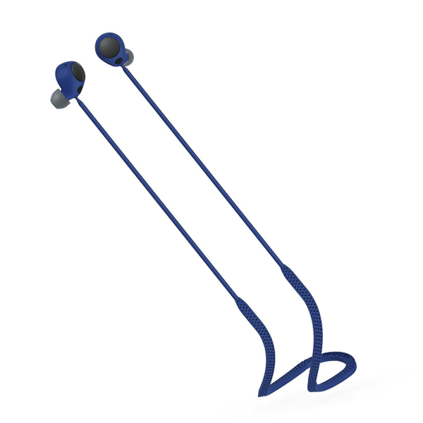 Anti-tapt ørepropper stropp Vanntett silikonhalsstreng Sikker Kompatibel hodetelefon Bruker kompatibel Sony Wf-c700n Blue