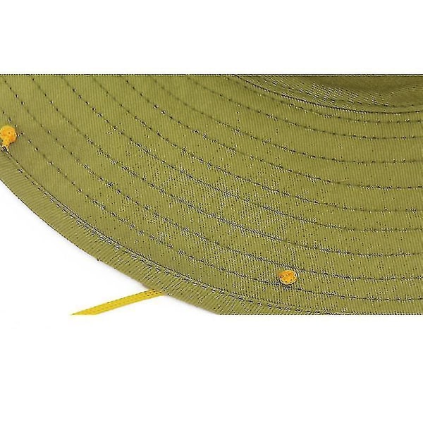 Australsk folklorehatt for voksne, 12-perlet bomullssolskjerm, kostymetilbehør med korker SIZE 61