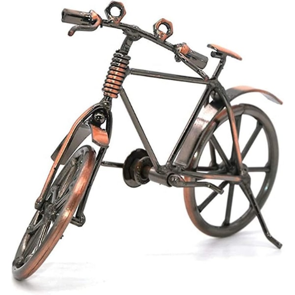Smidesjärn cykelmodell, vintage konst cykel hemmakontor dekoration
