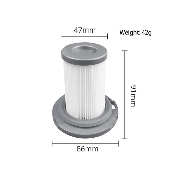 7 st dammsugarfilter för Good Lucky Vacuum Mall Zr009005/x-force Flex8.60