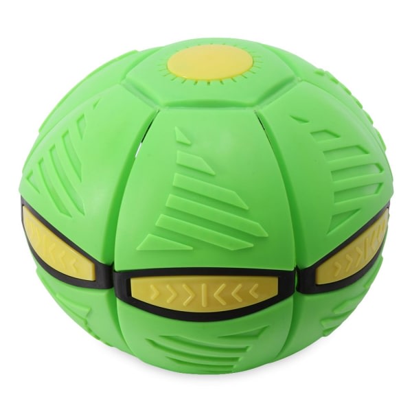 Flyvende UFO fladkastende volleyball green with LED Light