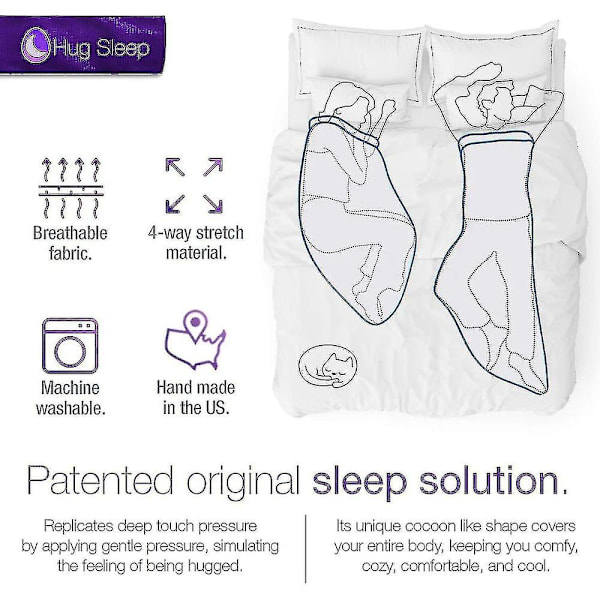 Hug Sleep, Sleep Pod Move-teppe for menn, kvinner, tenåringer og barn AK[ xl 185*50cm