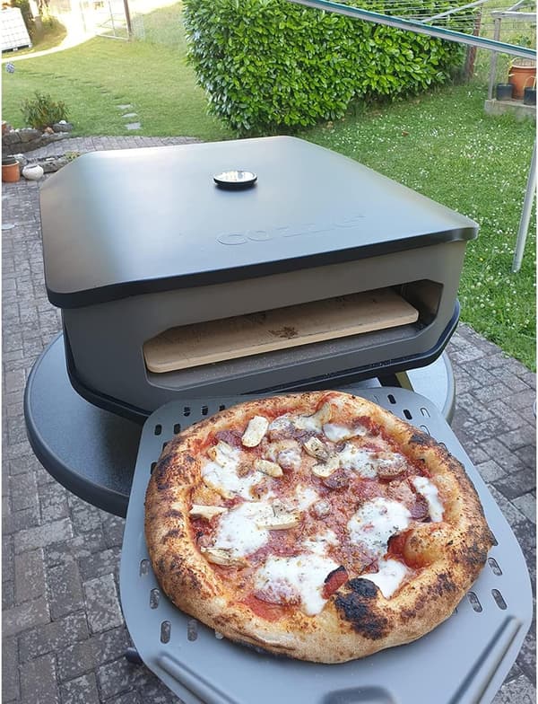 12 tommer Perforeret Pizzaspade, Professionel Rektangulær Pizzaspade, Hårdanodiseret Aluminium Vendbar Pizzaovn Spatel 12x14 tommer Blad