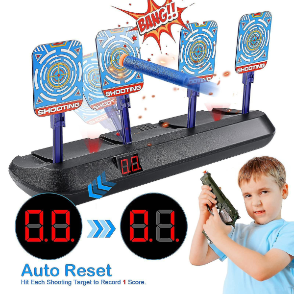 Legetøj til Nerf-mål - Digitalt mål med effektscoring - Til Nerf N-strike Elite/mega/rival-serien 4 moving target