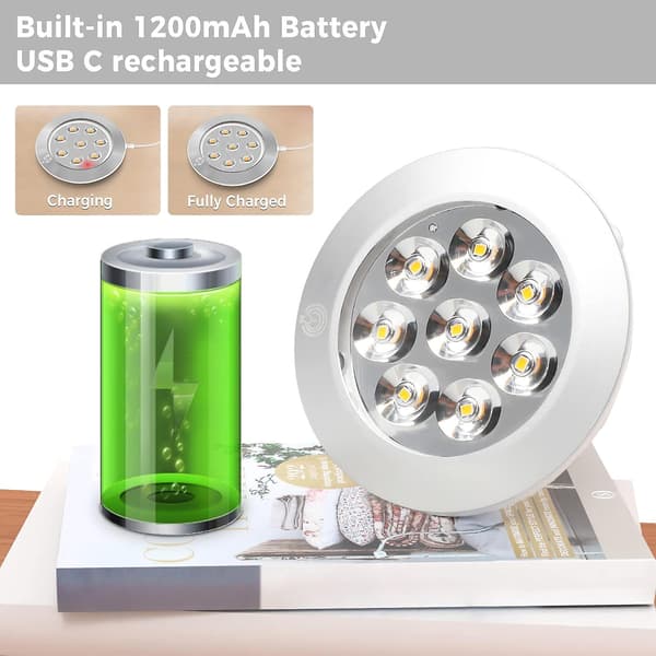 Dimbar LED-touchskaplampe - USB-oppladbar