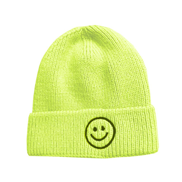 Baby Candy Color Lasten Smiley Face Lämmin Hattu Ikä 0-3 Style1 style2