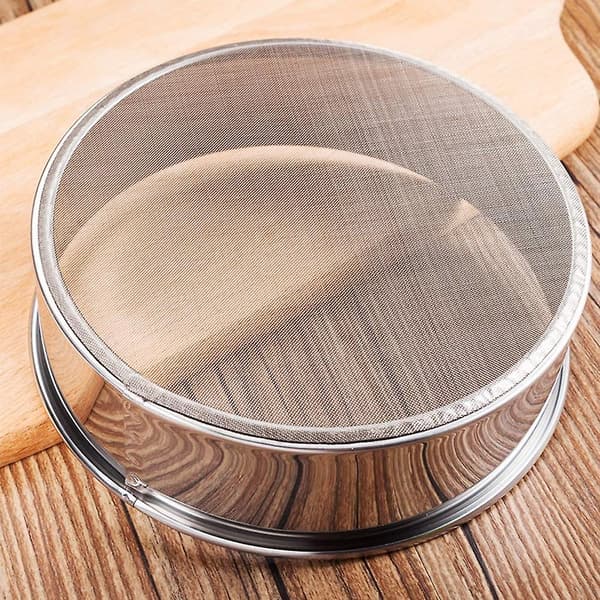 Rustfritt stål melsikt Finmasket melsikt Kompatibel med bakemel