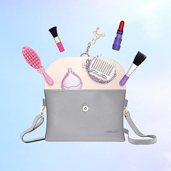 Pieni crossbody-laukku tytöille, PU-nahkainen olkalaukku, crossbody-laukku, lahjat teini-ikäisille tytöille big grey