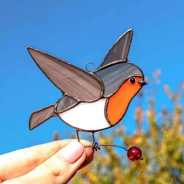 Hängande på tråd Hög Akryl Suncatcher Uggla Panel Hem De