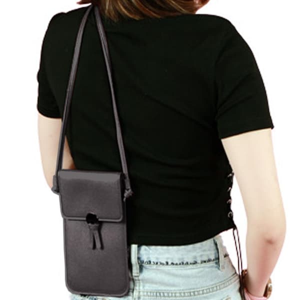 Rørbar Single Shoulder Crossbody Telefon Taske Dark grey
