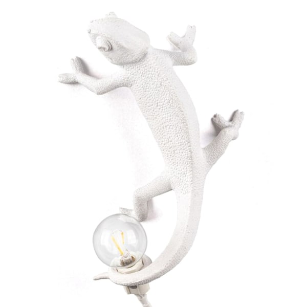 Chameleon Lampe Soveværelse Resin Chameleon Skrivebordslampe Sengelampe Light Wall Sconce AU Plug Upward Wall Lamp