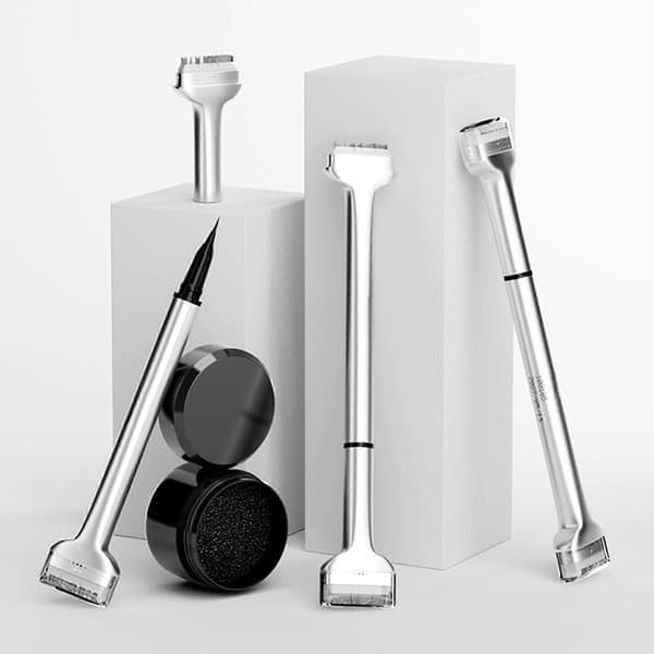 Stempel til nederste øjenvipper - Silikone øjenvippestempel, hurtig øjenmakeup med sorte stempler til nederste øjenvipper Black