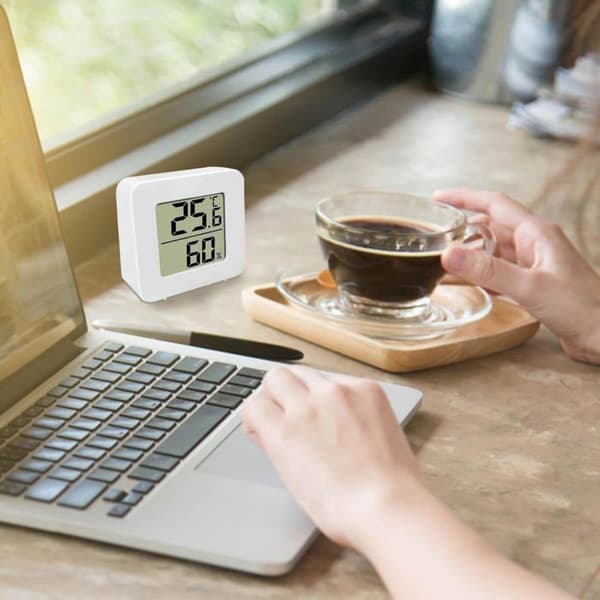 10 st LCD Digital Termometer och Hygrometer, Högprecision Inomhus Digital Termometer Hygrometer, Temperatur- och Fuktighetsmätare