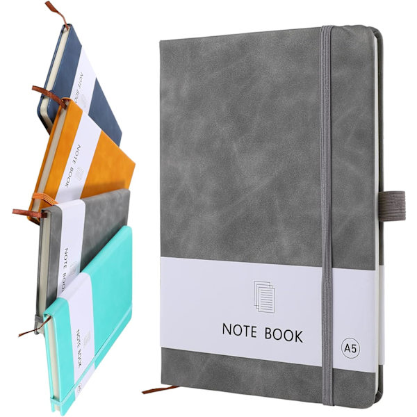 A5 Notatbok, Notatbok A5 Notatbok Notatblokk Journal Notatbok A5 Notatblokk PU Lær Notatbok for Kontor Skole Hjem Forretning Skriving & Notater