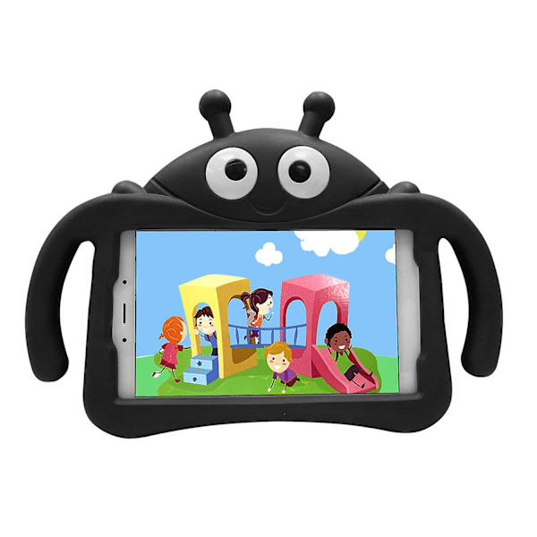 Fodral för Samsung Galaxy Tab A T380 T385 2017 8 tum, Nyckelpiga, Stöttåligt skydd med stativ Black