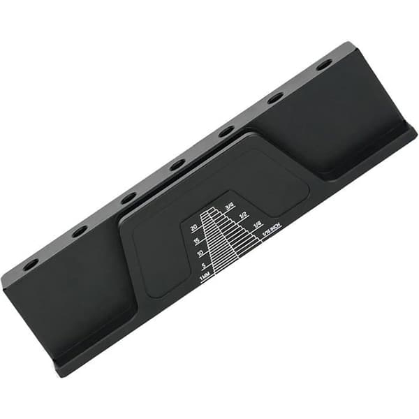 Fræsejernsholder, fræsejernsholder i aluminiumslegering med 7 magnetiske slidser til 1/4\" bits