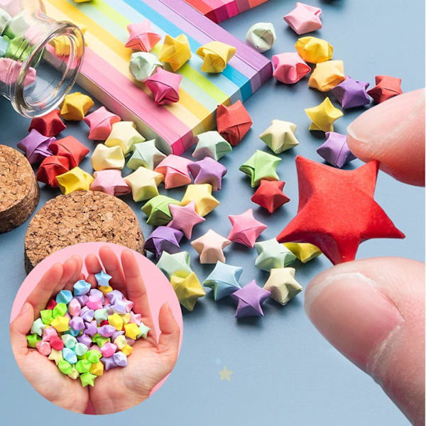 aper Quilling Kit, 27 farger strimler Quilling papirsett, strimler papir Quilling, for papirhåndverk DIY-prosjekter (1030 stk)