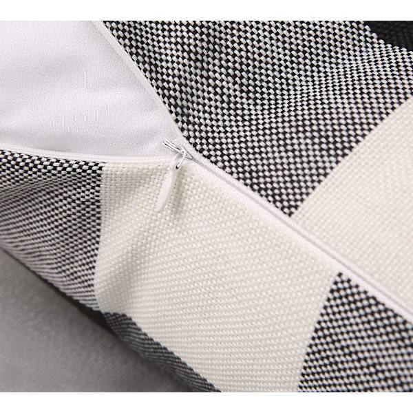 Rustika kuddfodral i lantlig stil, set med 2 dekorativa örngott i linne för soffa, stil 1 style1