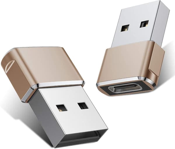 Usb C-hona till Usb-hane Adapter 2-pack, typ A Laddningskabeladapter för Iphone