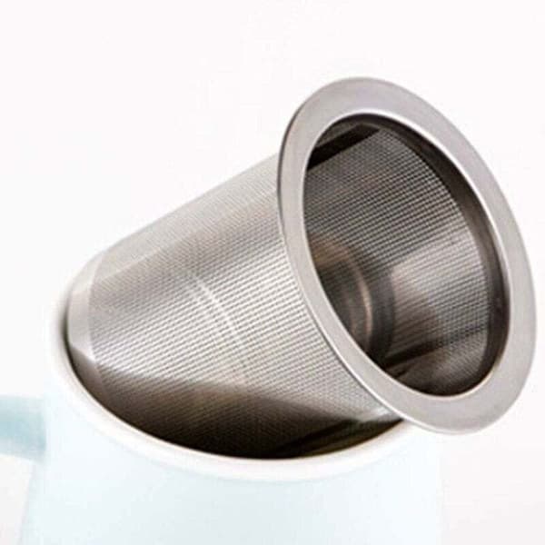 Te-infuser - Te-filtre i rustfrit stål, praktisk genanvendelig te-si i net. 6,7 cm