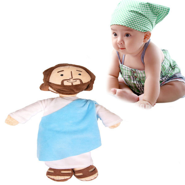 30 cm plysch Jesus-figur för docka, kristen leksak, bekväm sömn för docka, religiös leksak, heminredning, vuxen