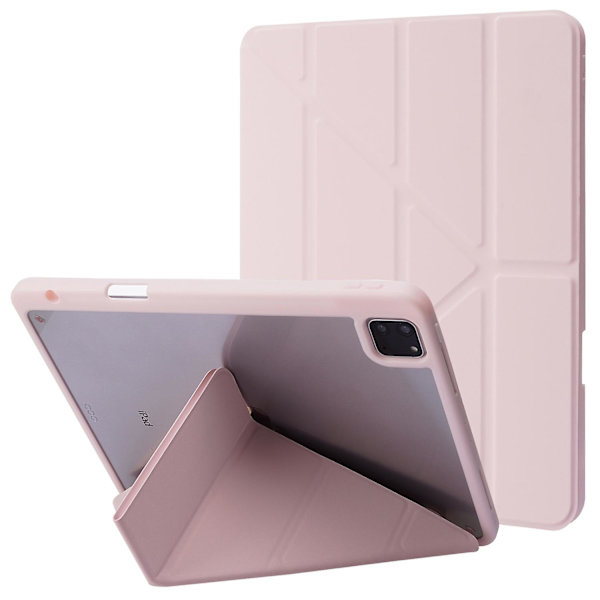 Fodral till iPad Pro 13 (2024) Origami Ställ Läder Tabletskydd med Auto Wake / Sleep - Rosa Multicolor Pink