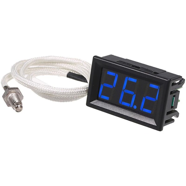 Msbd digitalt termometer -30~800 grader C, blåt lys (hy)