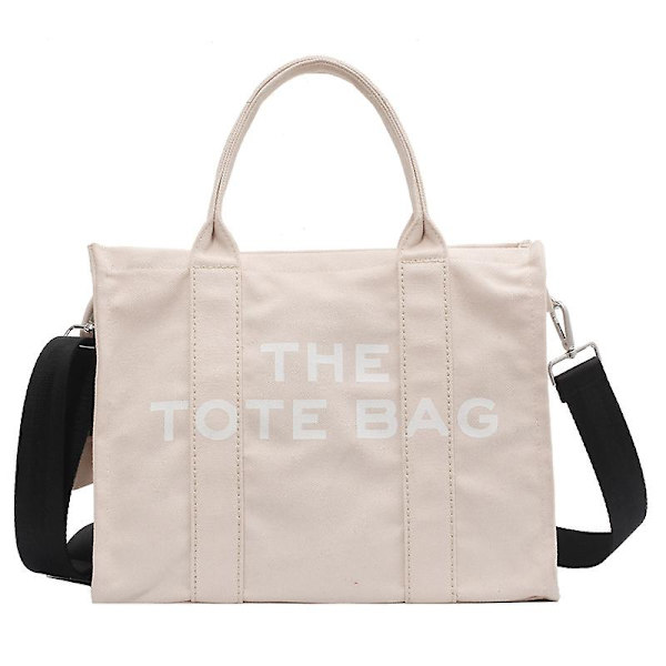 Canvas Tote Bag för kvinnor - Resväska Tote Bag Handväska med dragkedja Mode Axelväska