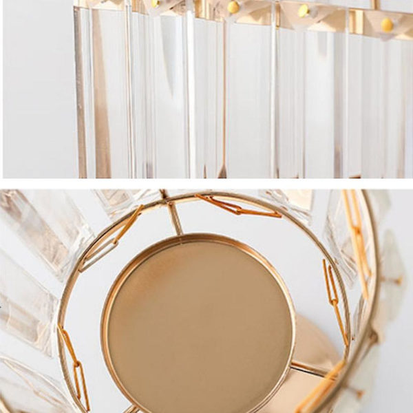 Håndlavet krystal makeup børsteholder øjenbrynsblyant pen kop samling kosmetisk opbevaringsarrangør til forfængelighed, badeværelse, soveværelse, kontorbord