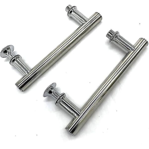 Set med 2 krom dusjhåndtak 145mm (14,5cm), hull til hull (hy)