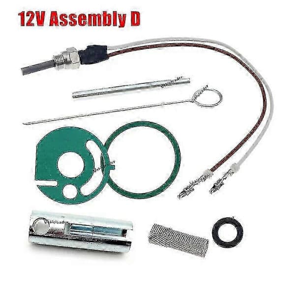 12V Värmare Delar Glödstift Keramisk Stift+Packningar+Filter+Nyckel 252106011000 För Eberspacher Hydronic D4wsc D5wsc 12V Montering D 12V Assembly D