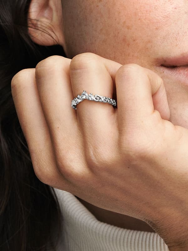 Pandora - Regal Swirl Tiara Ring - Sterlingsilver Circumference: 52mm