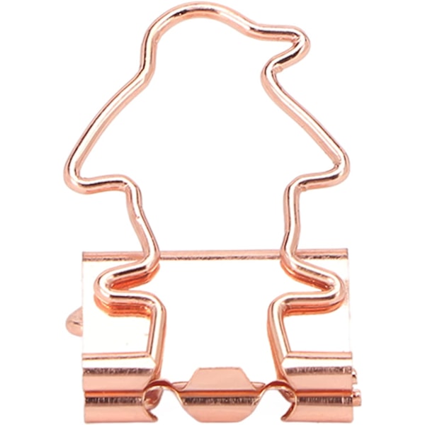 Klämmor Kontor Viktiga Kontorsmaterial Lång Svans Ihålig Flerfunktionell Hemmakontor Klämmor Liten Kreativ Design Utökad Längd för Extra Fästelement 100 st Set Rose Gold