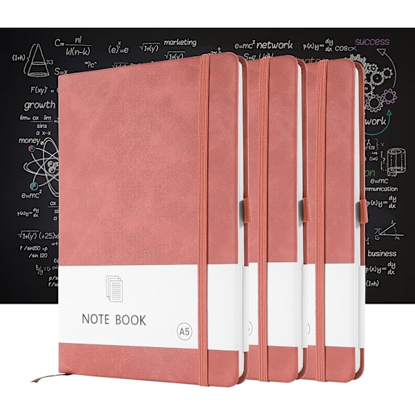 Notatbok A5 Notatbok Notatblokk Journal Notatbok A5 Notatblokk PU Lær Notatbok for Kontor Skole Hjem Forretning Skriving & Notater 200 Sider