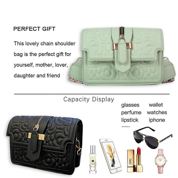Moderigtige Crossbody-tasker til kvinder - Klassiske firkantede klap-håndtasker green