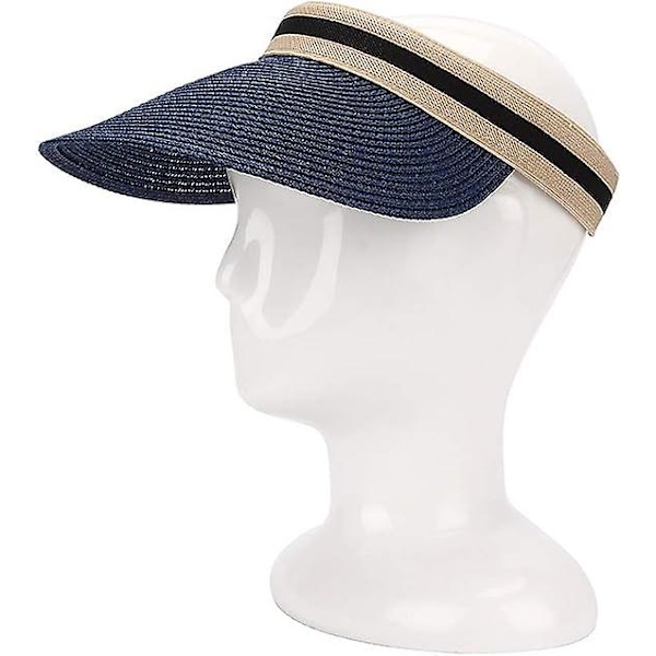 Dam bredbrättad strandhalm golf solhatt