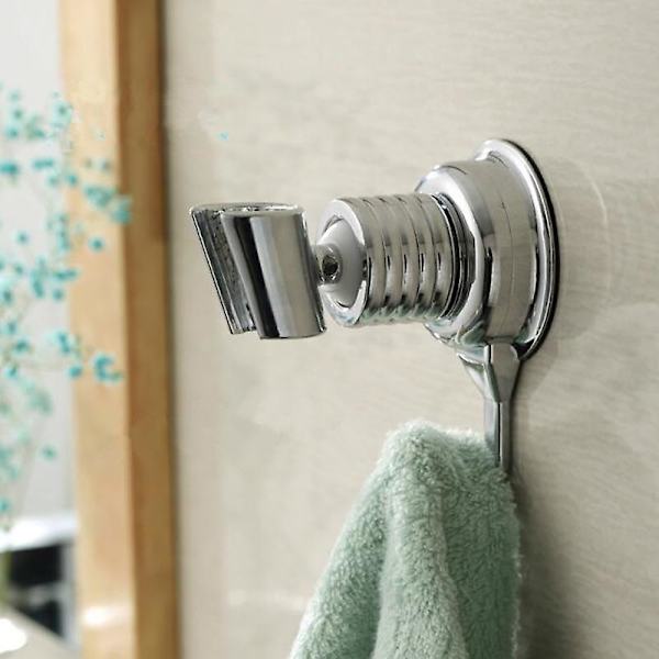 Sugkopp Duschhuvudhållare, Borrfri Justerbar Handhållen Duschhuvud Väggfäste Hängare Medkrok För Badrum Toalett Bidet Sprayer(1p