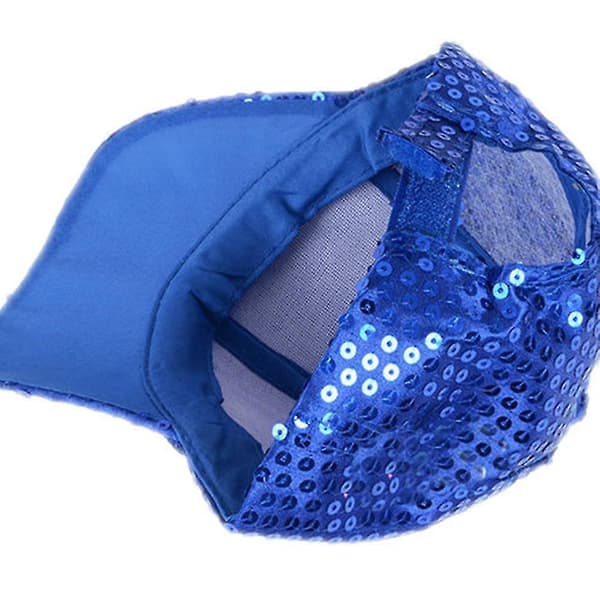 Kvinnor Män Glitter Paljetter Baseball Caps Snapback Justerbara Mössor Red