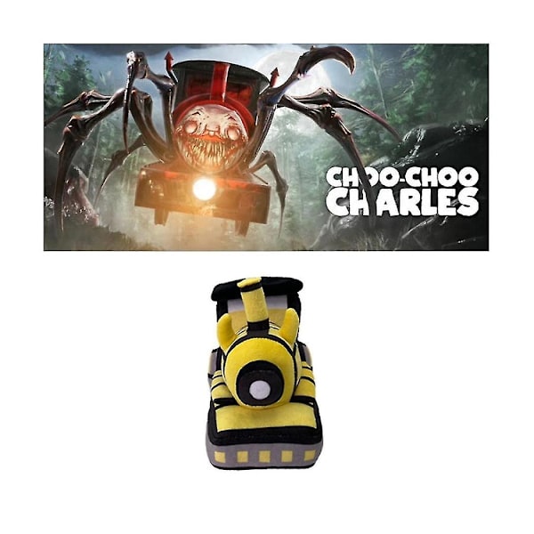 Choo-choo Plussjeleketøy Horror Spilldukke Myk Edderkopp Dyr Plussj Barn Gul
