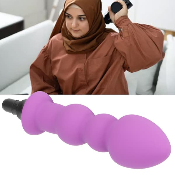 Vandtæt Silikon Massagehoved Tilbehør Til Dyb Vævs Massager purple Interface 12MM