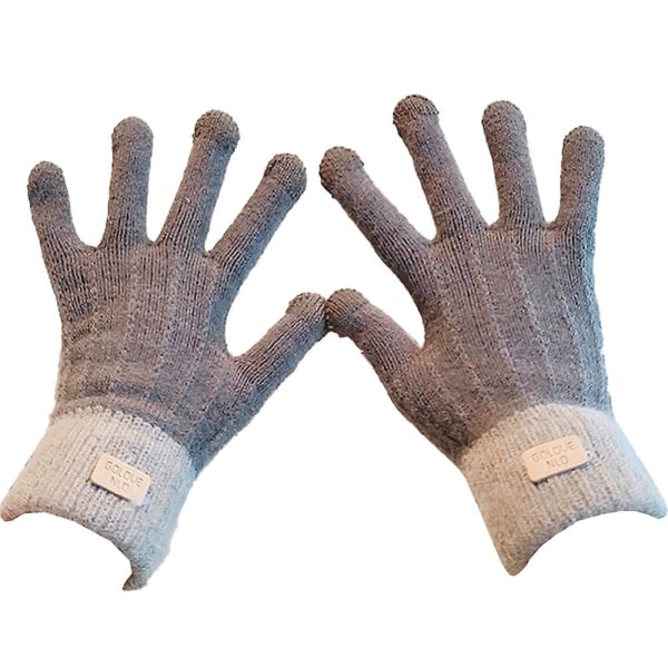 Vinterhandskar för kvinnor, varma, elastiska muddar, termiska handskar style 3