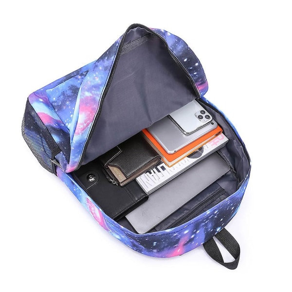 Cr7 Ryggsäckar Skolväska För Pojkar Flickor Tonåringar Canvas Resväska Vattentät Laptop Ryggsäck Rhombic black